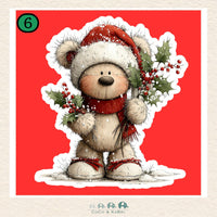 Christmas Stickers 1.5" Wide, CoCo & KaBri Children's Boutique