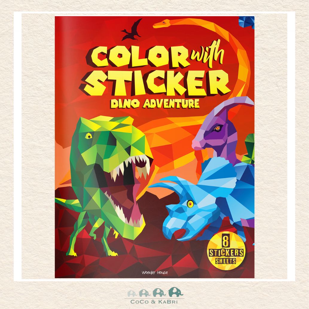 Color with Sticker - Dino Adventure, CoCo & KaBri Children's Boutique, Brooks Alberta Canada