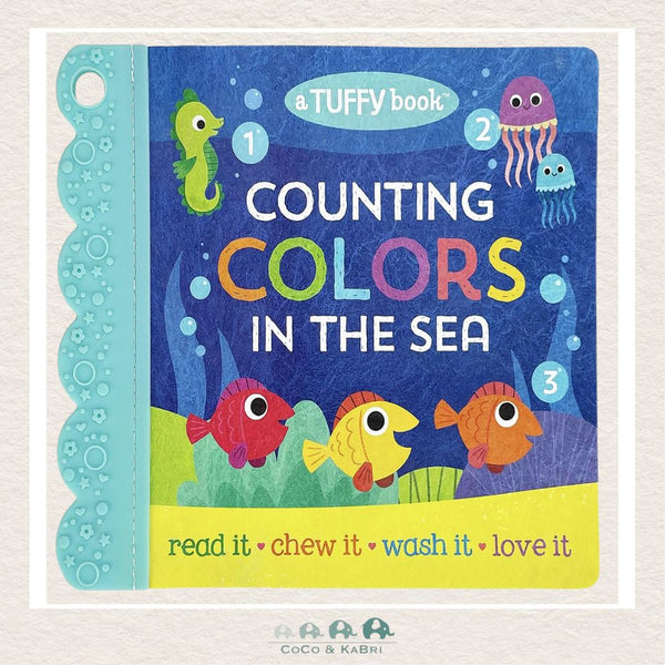 Counting Colors in the Sea Tuffy Book featuring bright fish and a built-in teether for babies