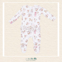 Back view of Cowgirl Nursery bamboo sleeper showing the high-quality construction and comfortable stretchy fit | Canada