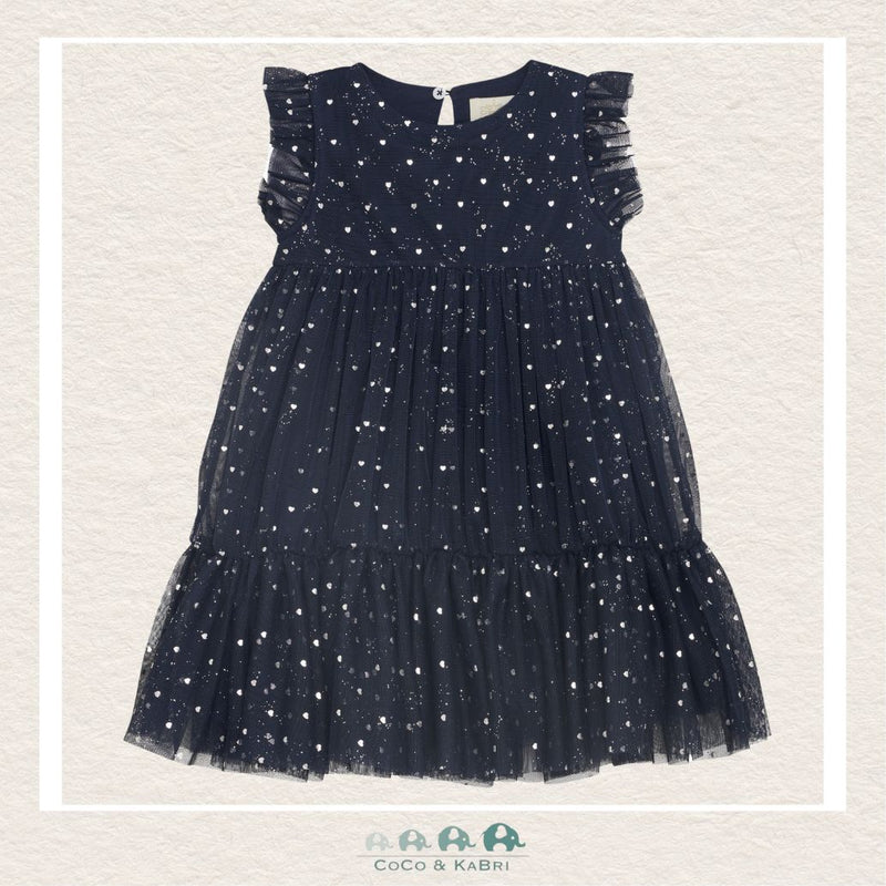 Creamie: Black Heart Mesh Dress, CoCo & KaBri Children's Boutique