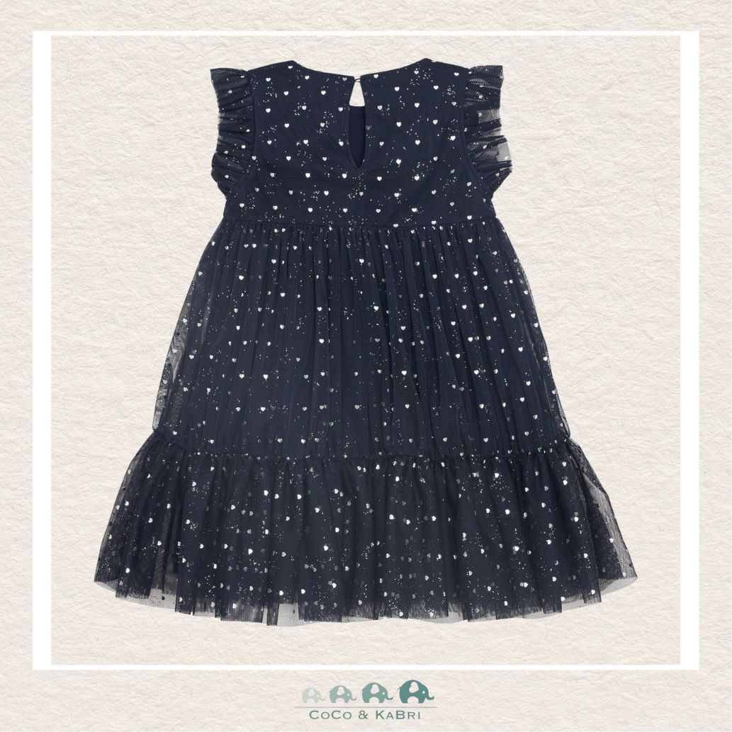 Creamie: Black Heart Mesh Dress, CoCo & KaBri Children's Boutique