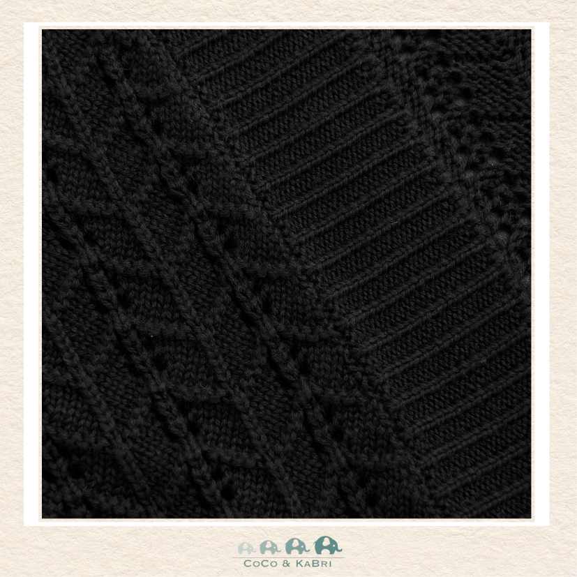 Creamie: Black Long Cardigan, CoCo & KaBri Children's Boutique