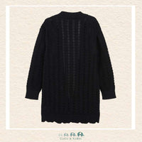 Creamie: Black Long Cardigan, CoCo & KaBri Children's Boutique