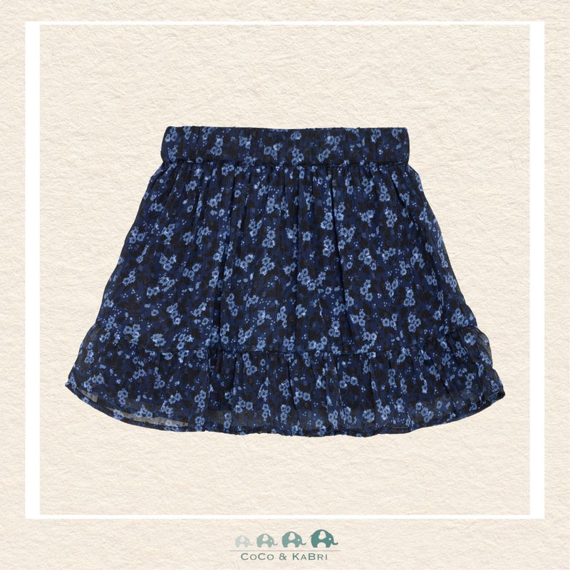 Creamie: Blue Flower Dobby Skirt, CoCo & KaBri Children's Boutique