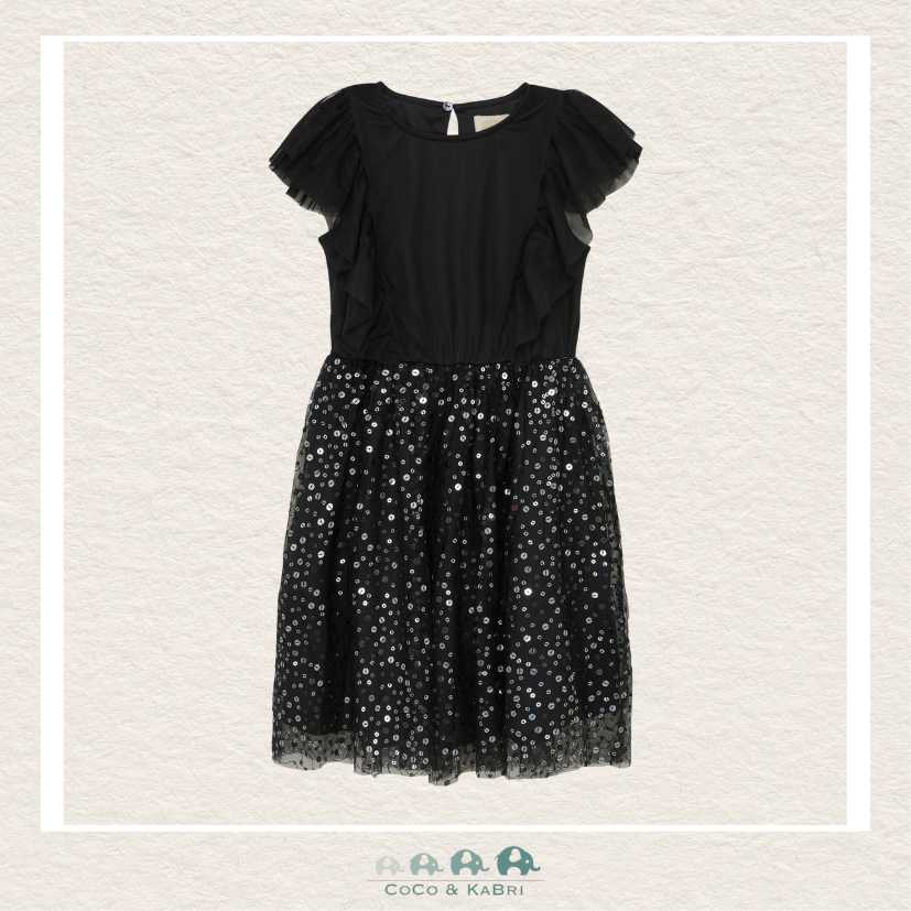 Creamie Girls Black Sparkle Dress, CoCo & KaBri Children's Boutique