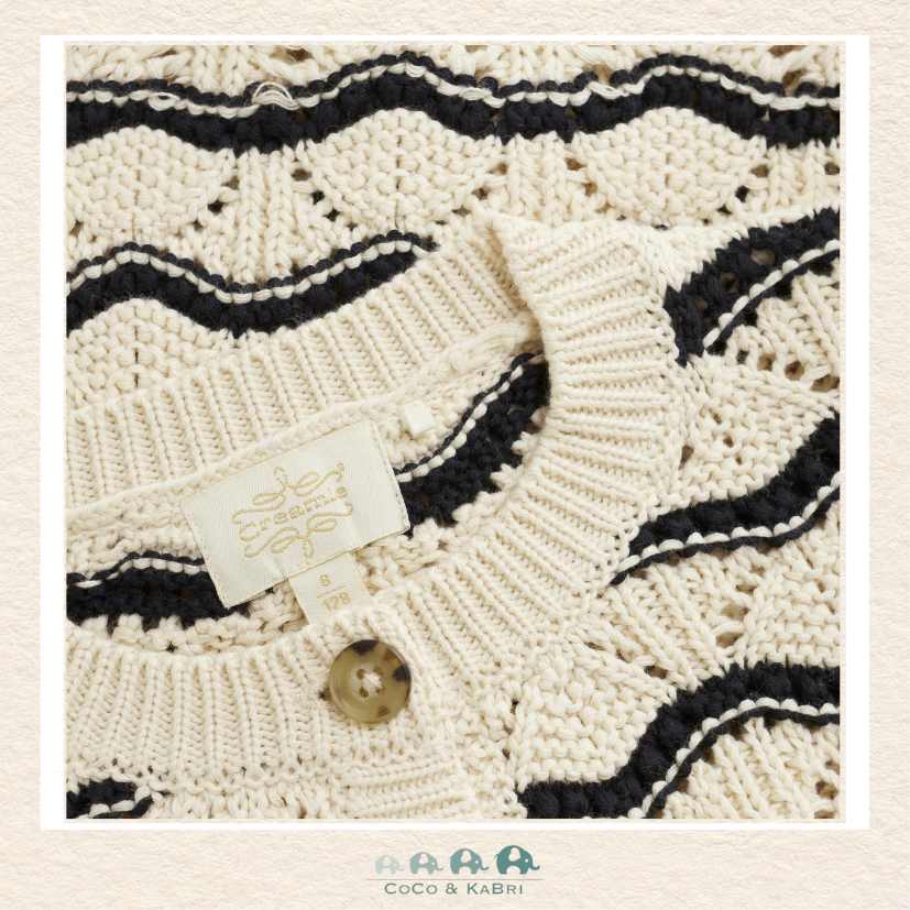 Creamie Girls: Black & White Cardigan, CoCo & KaBri Children's Boutique
