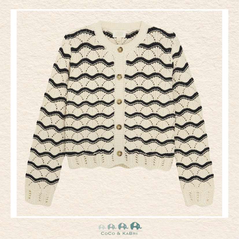 Creamie Girls: Black & White Cardigan, CoCo & KaBri Children's Boutique