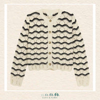 Creamie Girls: Black & White Cardigan, CoCo & KaBri Children's Boutique