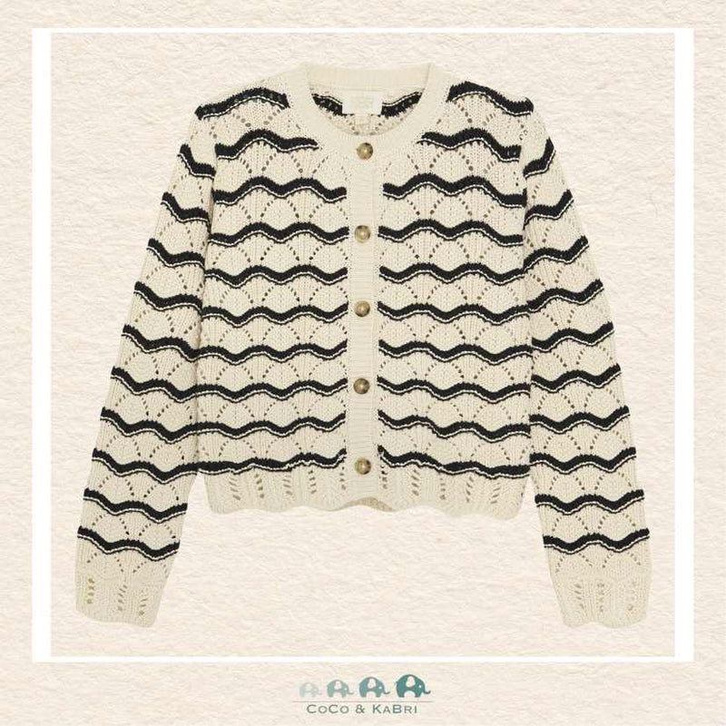Creamie Girls: Black & White Cardigan, CoCo & KaBri Children's Boutique