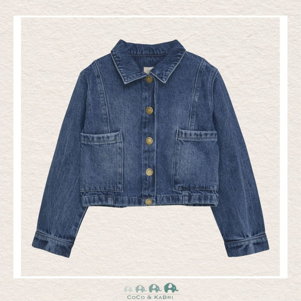 Creamie : Girls Cropped Denim Jacket, CoCo & KaBri Children's Boutique