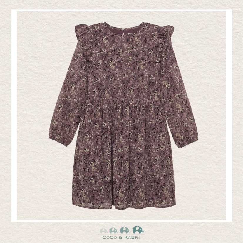 Creamie Girls Purple & Gold Dobby Dress, CoCo & KaBri Children's Boutique