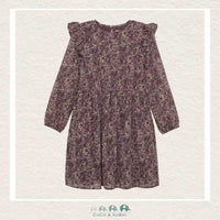 Creamie Girls Purple & Gold Dobby Dress, CoCo & KaBri Children's Boutique