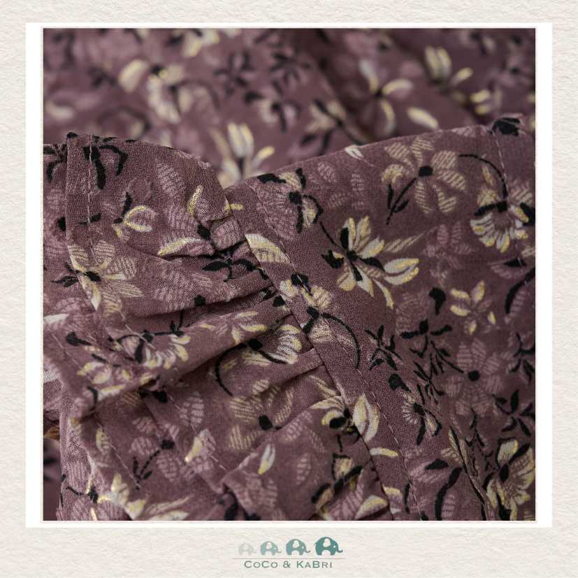 Creamie Girls Purple & Gold Dobby Dress, CoCo & KaBri Children's Boutique