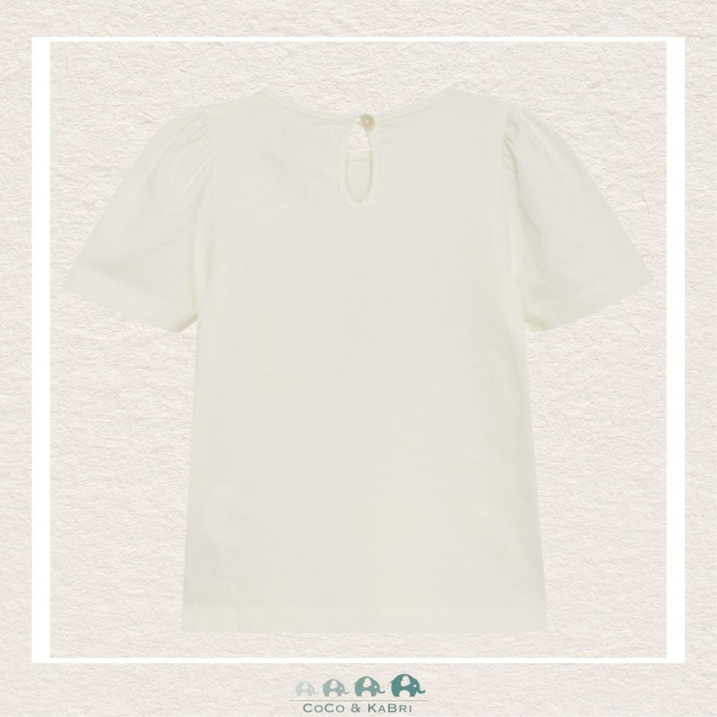 Creamie : Girls Short Sleeve Flower Tshirt, CoCo & KaBri Children's Boutique