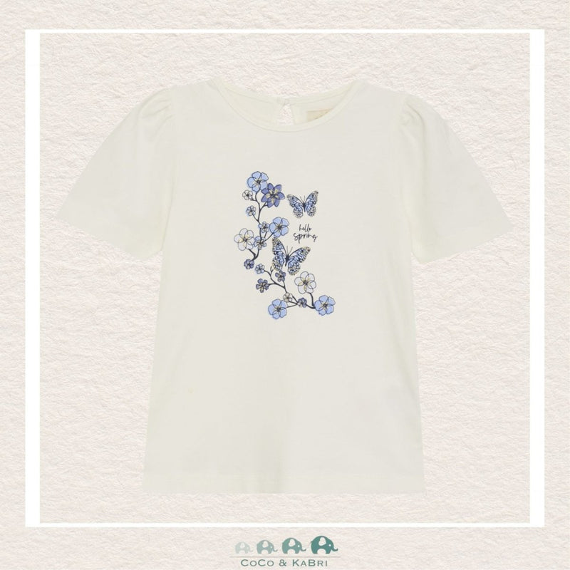 Creamie : Girls Short Sleeve Flower Tshirt, CoCo & KaBri Children's Boutique