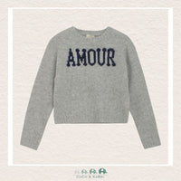Creamie Gray "Amour" Sweater, CoCo & KaBri Children's Boutique