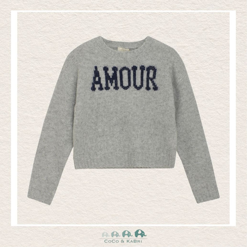 Creamie Gray "Amour" Sweater, CoCo & KaBri Children's Boutique