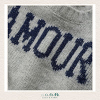 Creamie Gray "Amour" Sweater, CoCo & KaBri Children's Boutique