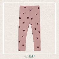 Creamie - Heart Leggings - Woodrose, CoCo & KaBri Children's Boutique