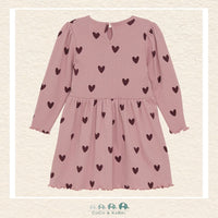 Creamie Heart Tulle Dress - Woodrose, CoCo & KaBri Children's Boutique