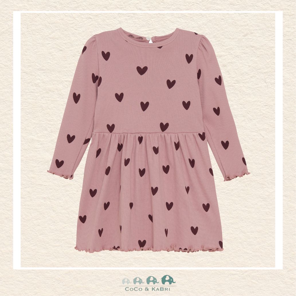 Creamie Heart Tulle Dress - Woodrose, CoCo & KaBri Children's Boutique