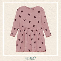 Creamie Heart Tulle Dress - Woodrose, CoCo & KaBri Children's Boutique