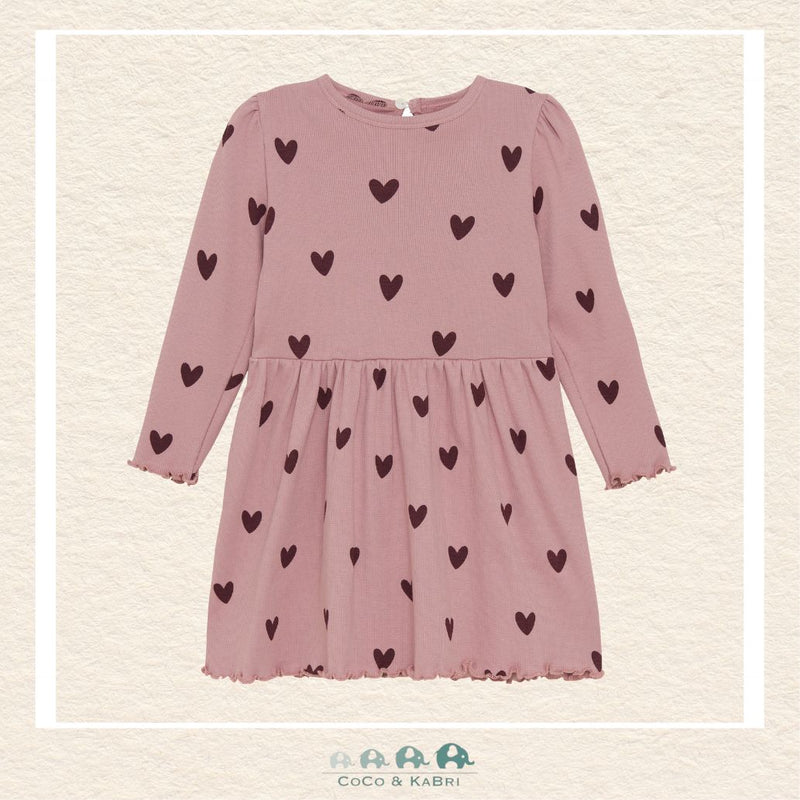 Creamie Heart Tulle Dress - Woodrose, CoCo & KaBri Children's Boutique