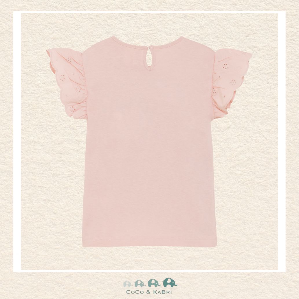 Creamie Girls Light Pink Shirt featuring a soft cotton-blend fabric and a clean Scandinavian-inspired silhouette