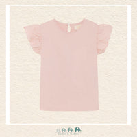 Creamie Girls Light Pink Shirt featuring a soft cotton-blend fabric and a clean Scandinavian-inspired silhouette