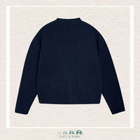 Creamie: Navy Knit Cardigan, CoCo & KaBri Children's Boutique