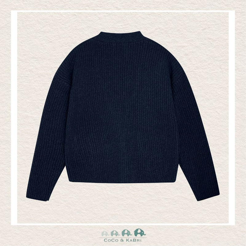 Creamie: Navy Knit Cardigan, CoCo & KaBri Children's Boutique