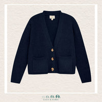 Creamie: Navy Knit Cardigan, CoCo & KaBri Children's Boutique