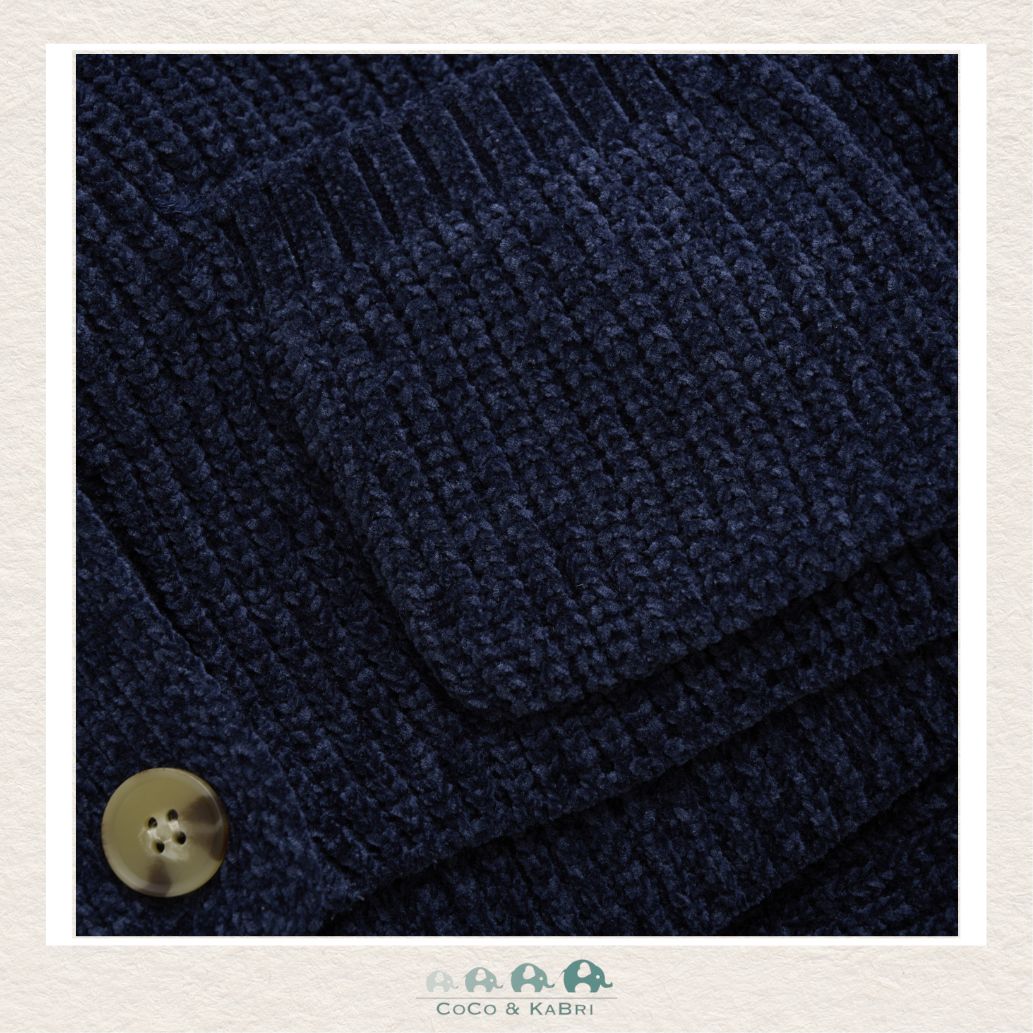 Creamie: Navy Knit Cardigan, CoCo & KaBri Children's Boutique