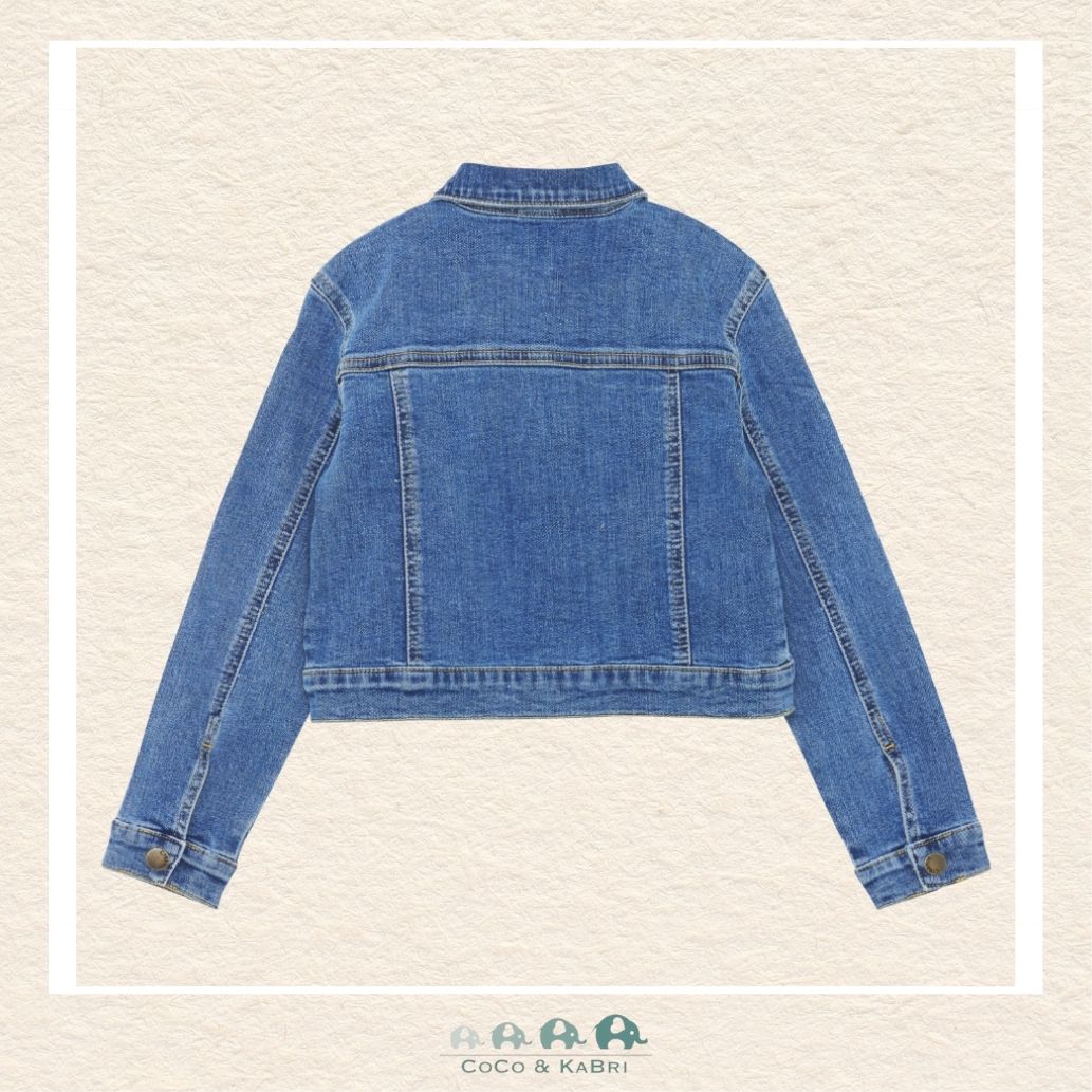 Creamie: Rhinestone Studded Denim Jacket, Back view