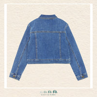 Creamie: Rhinestone Studded Denim Jacket, Back view