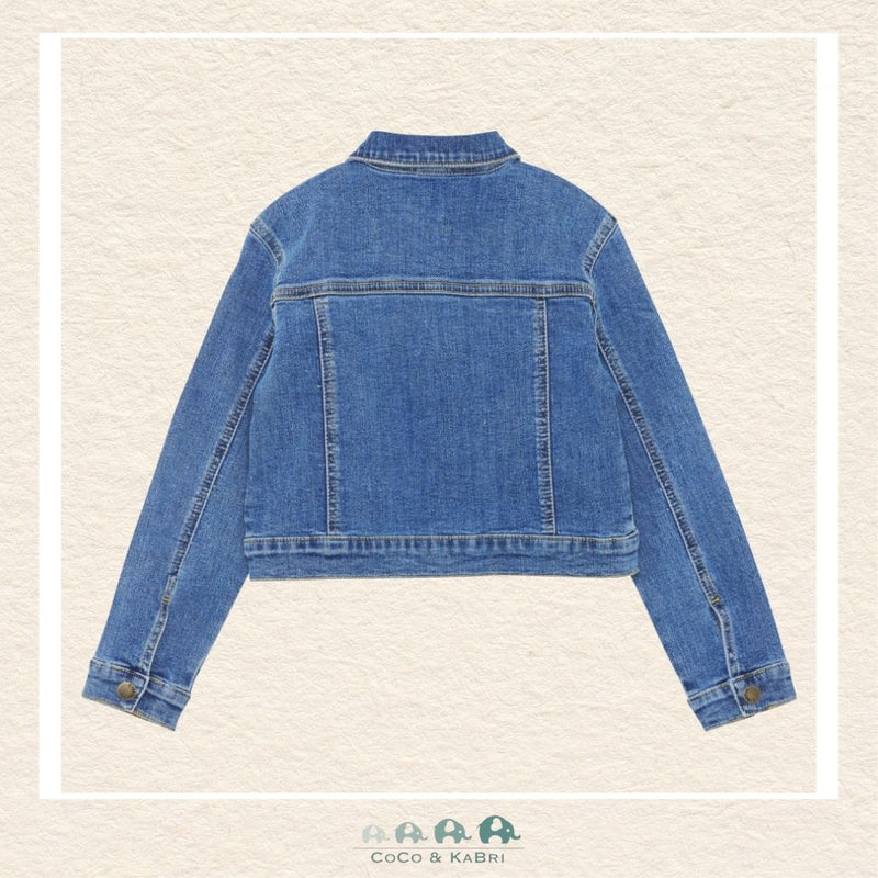 Creamie: Rhinestone Studded Denim Jacket, Back view