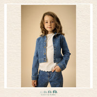 Creamie: Rhinestone Studded Denim Jacket, CoCo & KaBri Children's Boutique, Brooks Alberta Canada