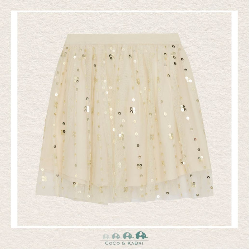 Creamie Sequin Buttercream Skirt, CoCo & KaBri Children's Boutique