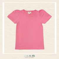 Creamie Girls Short Sleeve Shirt in a soft premium fabric featuring a comfortable fit - Dark Pink