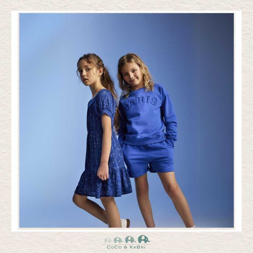 Creamie Twilight Blue Paisley Dress, CoCo & KaBri Children's Boutique