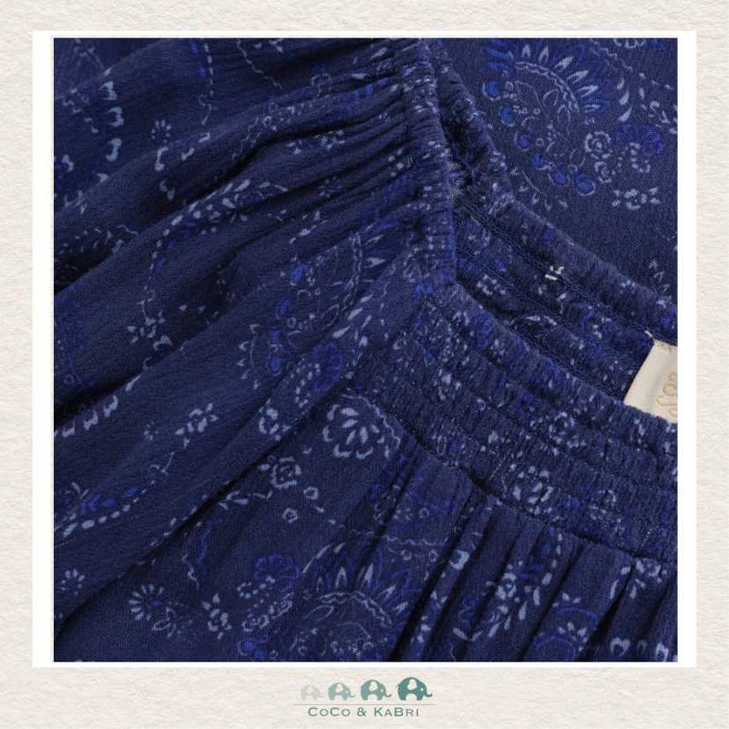 Creamie Twilight Blue Paisley Dress, CoCo & KaBri Children's Boutique