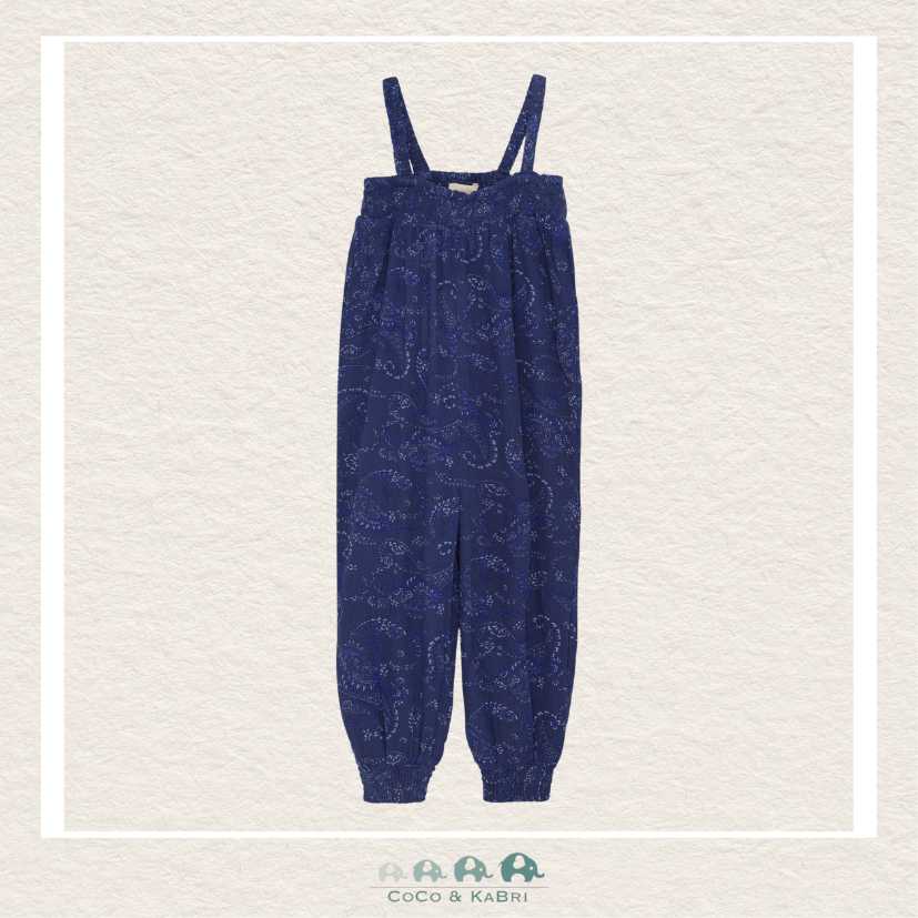 Creamie: Twilight Blue Paisley Jumpsuit, CoCo & KaBri Children's Boutique