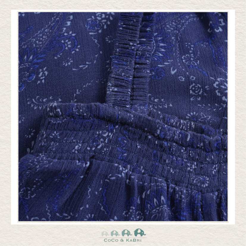 Creamie: Twilight Blue Paisley Jumpsuit, CoCo & KaBri Children's Boutique
