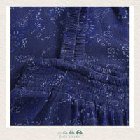Creamie: Twilight Blue Paisley Jumpsuit, CoCo & KaBri Children's Boutique