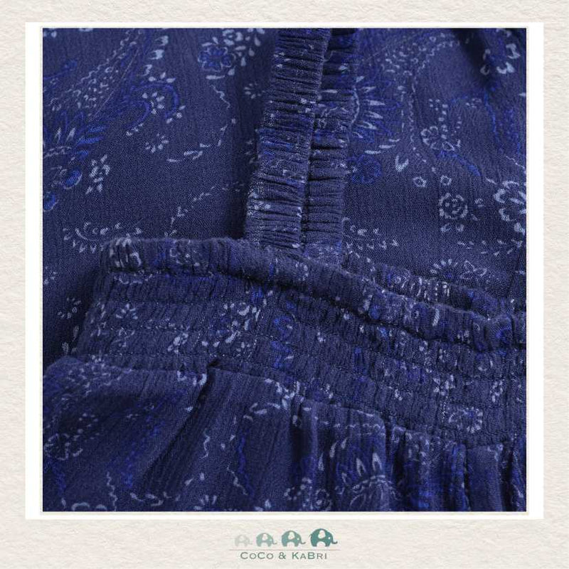 Creamie: Twilight Blue Paisley Jumpsuit, CoCo & KaBri Children's Boutique