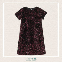 Creamie: Velour Sequin Dress - Vineyard Wine, CoCo & KaBri Children's Boutique