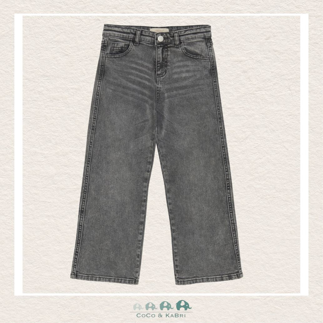 Creamie: Wide Fit Gray Denim, CoCo & KaBri Children's Boutique