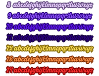 Custom Name Sticker - Bomber Filled Font, CoCo & KaBri Children's Boutique