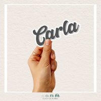 Custom Name Sticker - Bomber Filled Font, CoCo & KaBri Children's Boutique